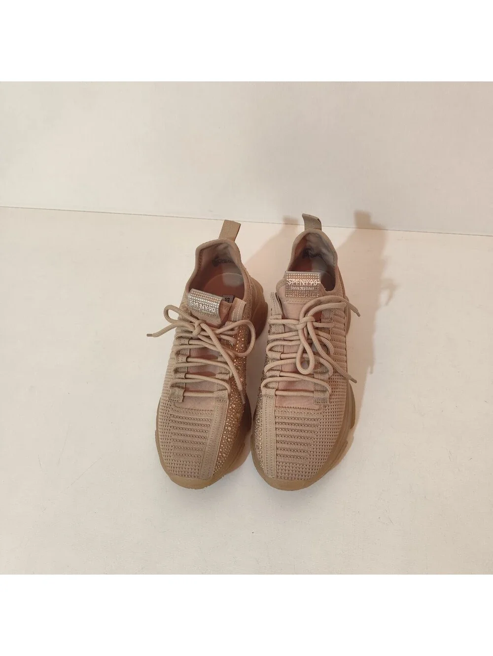 Steve Madden Maxima Rhinestone Sneakers SMNY90 in Blush Women's Size 11 M